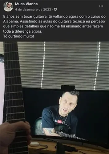 Depoimento original de aluno 05 publicado pelo Alabama